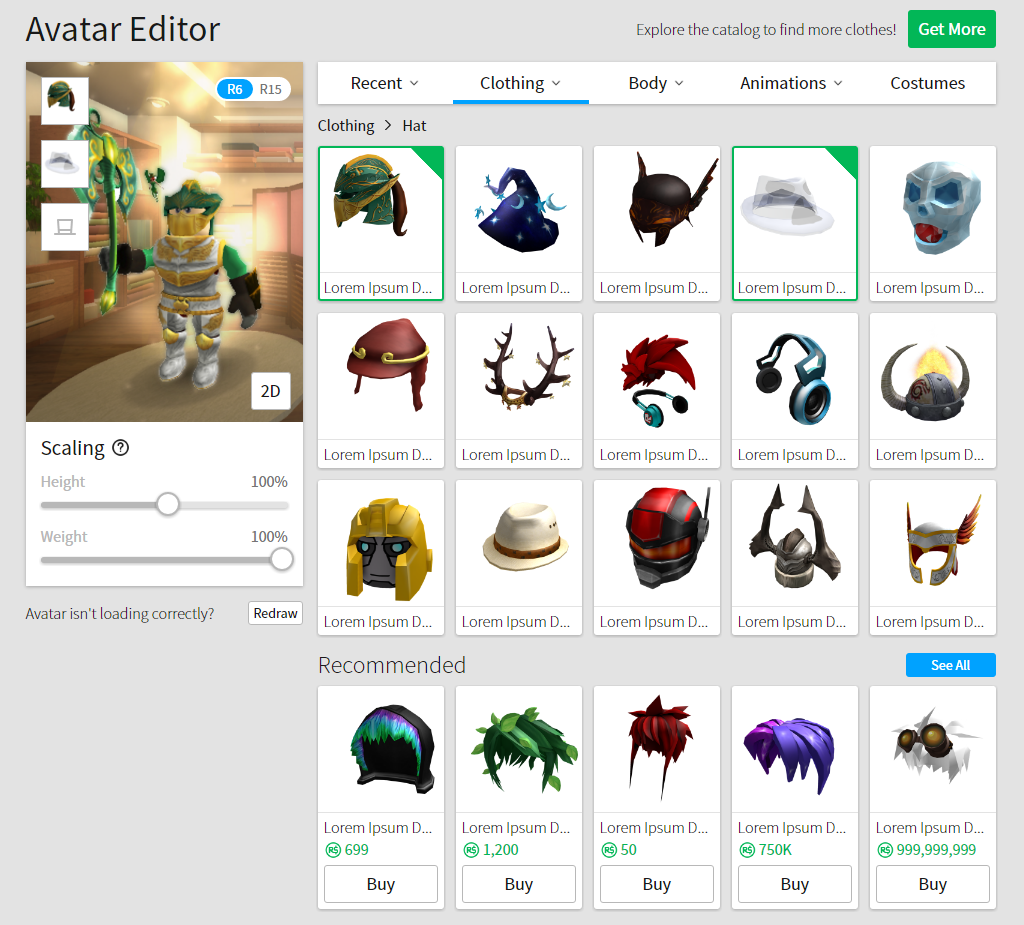 Kako mogu urediti svoj avatar na Robloxu?