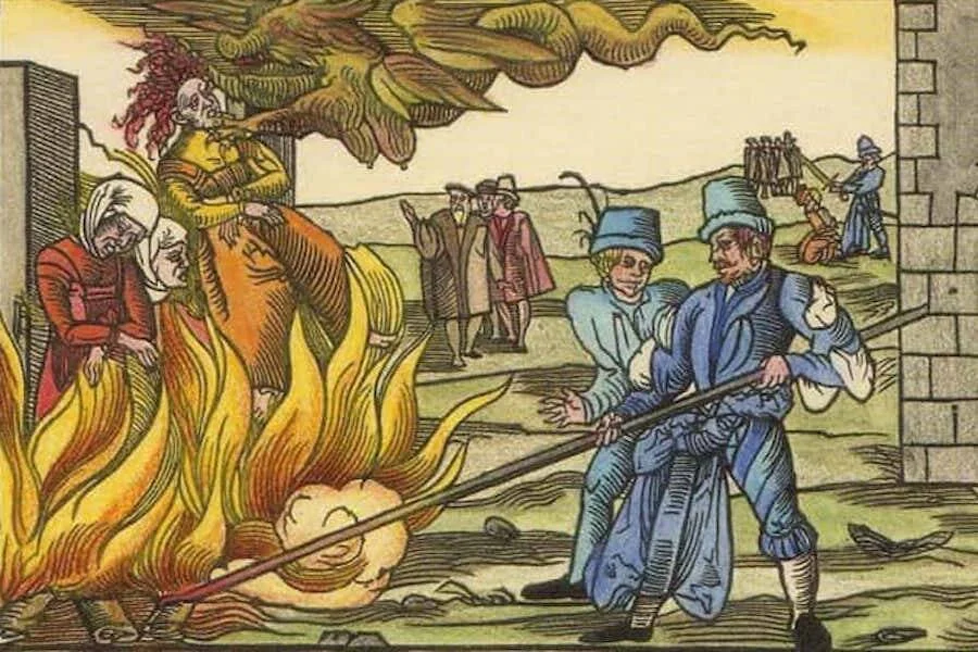 Ilustracija spaljivanja mačaka u srednjem vijeku