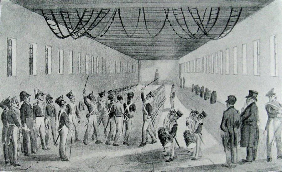 Ilustracija vojnog špalira