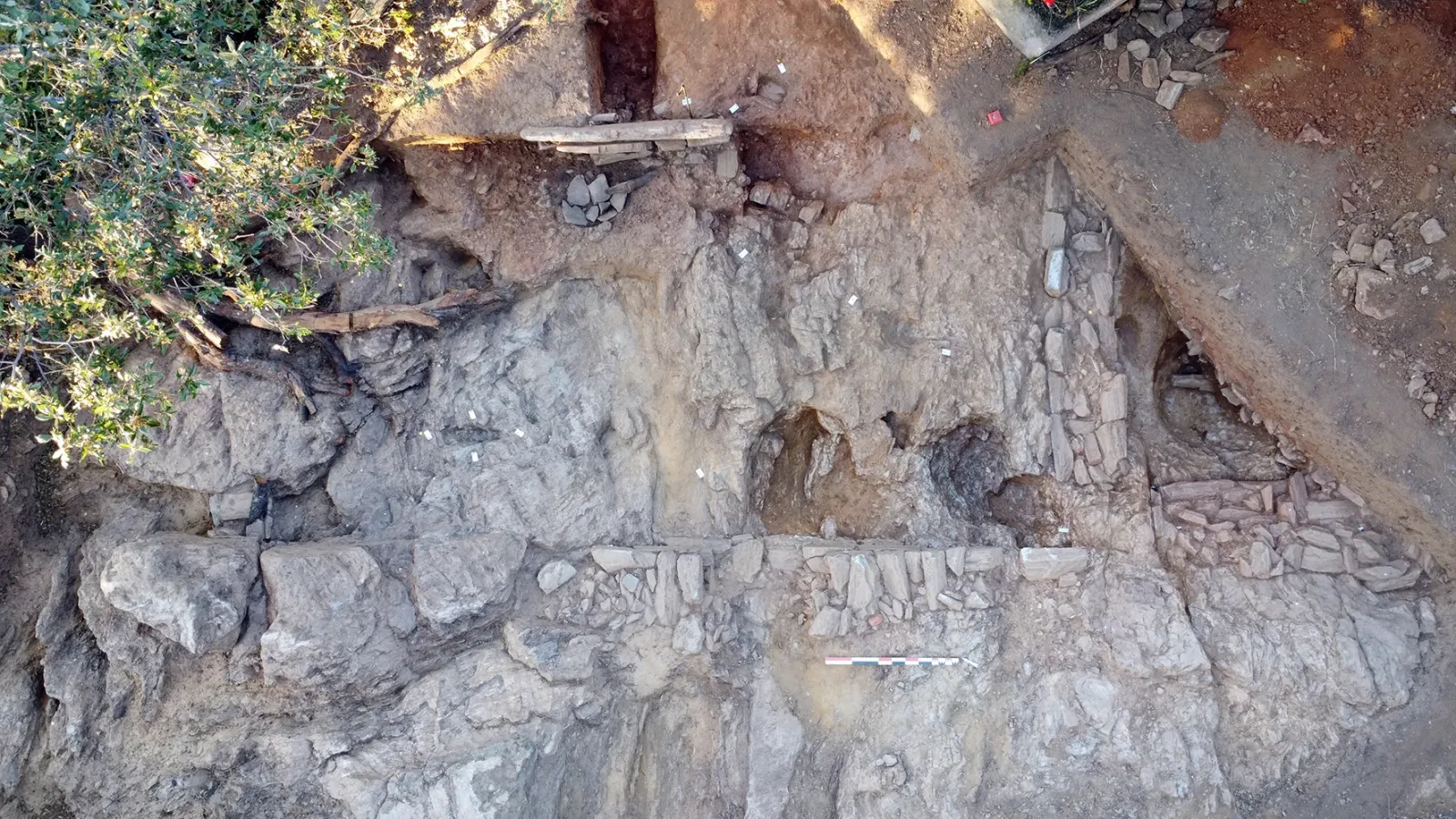 Roman Era House Carved Into Corsican Bedrock