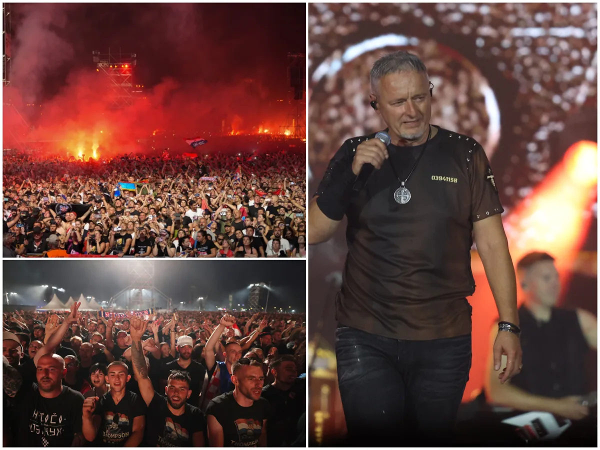 Thompson pred pola miliona ljudi na Hipodromu: Ekstaza, baklje, dronovi i ‘Za dom spremni‘